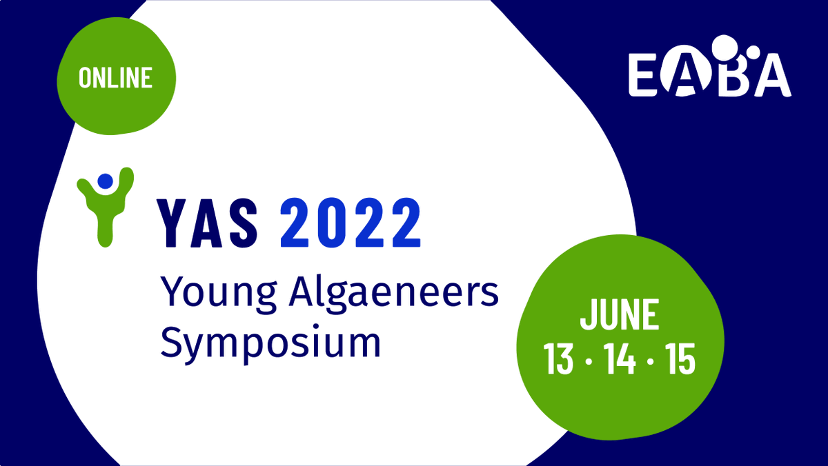 YoungAlgaeneer's tweet photo. Hey (Young!) Algaeneers,
YAS 2022 is on the way! SAVE THE DATE (13-15 June) & GET READY for this exciting event!!!
Updates & Registration: https://t.co/8Ua2Ja2Zds
#Microalgae #Seaweed #LCA #Standardization #NovelFoods #HighValueProducts #syntheticbiology
#EABA #AlgaeEurope https://t.co/agPkUeYJoO