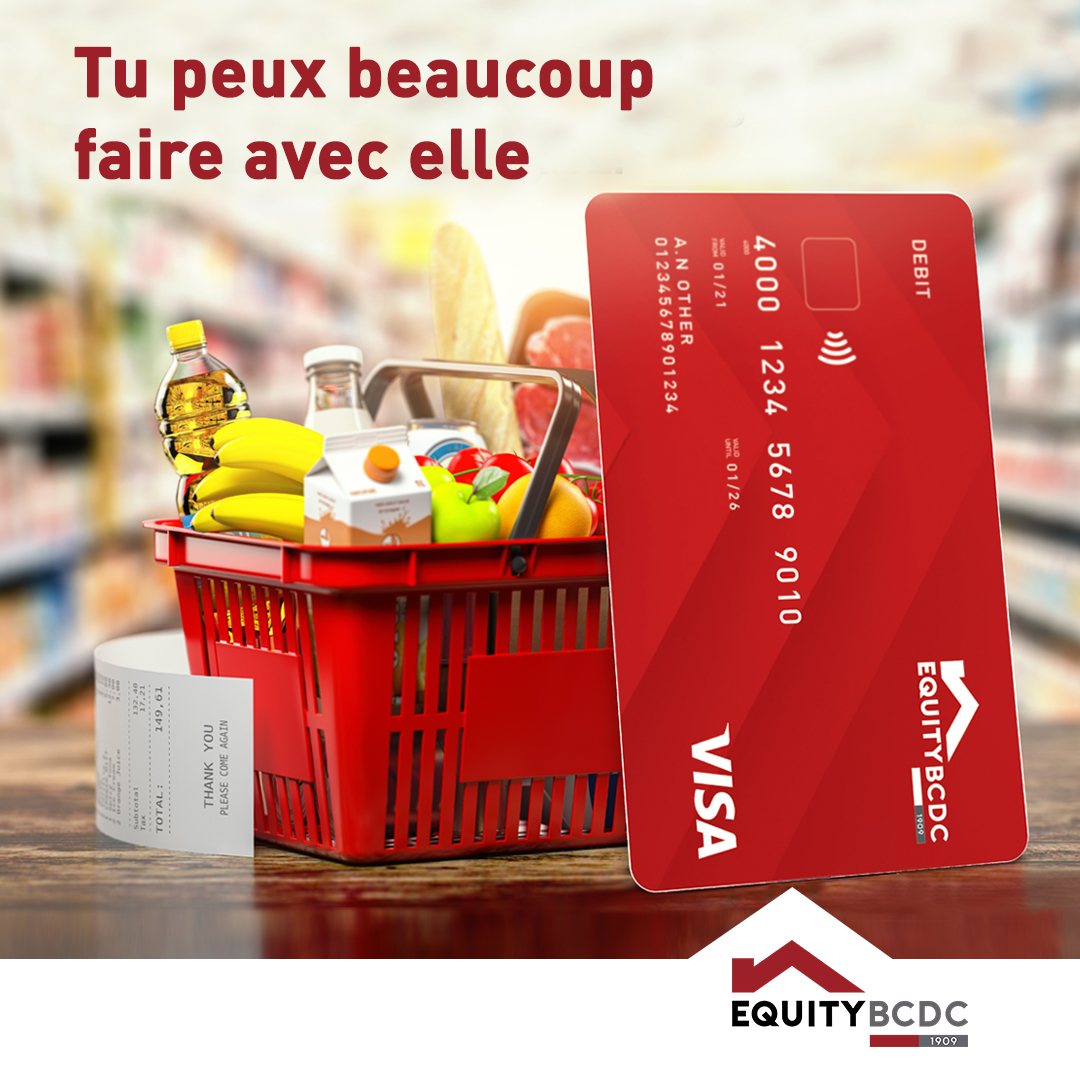 EquityBCDC's tweet photo. Notre carte Visa Classic reste la parfaite alliée de vos achats sur les terminaux de paiements électroniques, retraits et paiements en ligne sécurisés.
Désormais instantanée, commandez et recevez votre carte Visa classic le même jour.
#Visaclassic #EquityBCDC #DigitalBanking https://t.co/3VEtgoq9jp