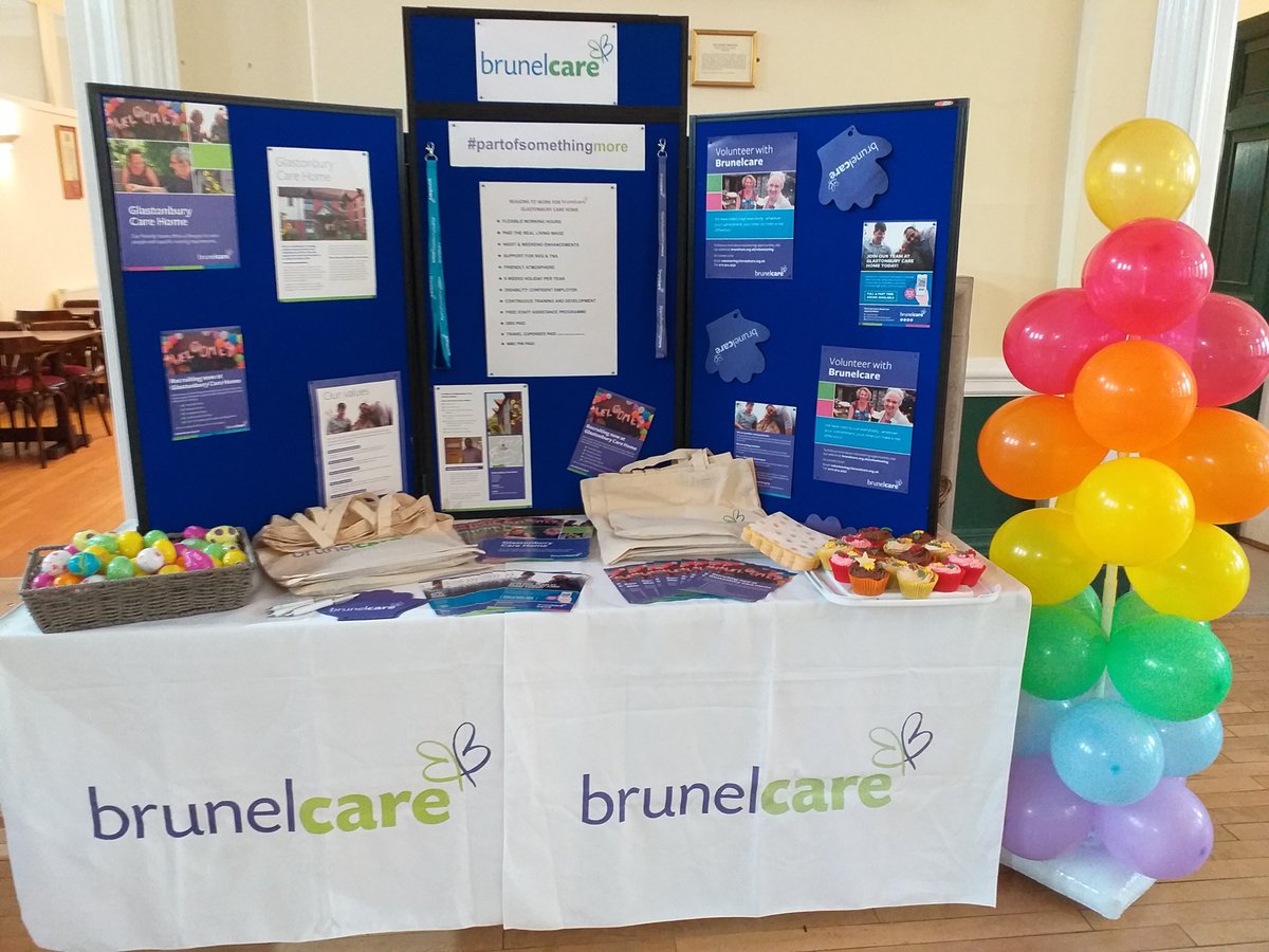 Brunelcare's tweet photo. Our Glastonbury Care Home team is all set up and ready to help you find your dream career at Brunelcareπ
Pop down to Wells Town Hall from 10am-4pm to find out more & take home some free goodies!π§
#ProudToCare #PartofSomethingMore https://t.co/mCCfkjTe33