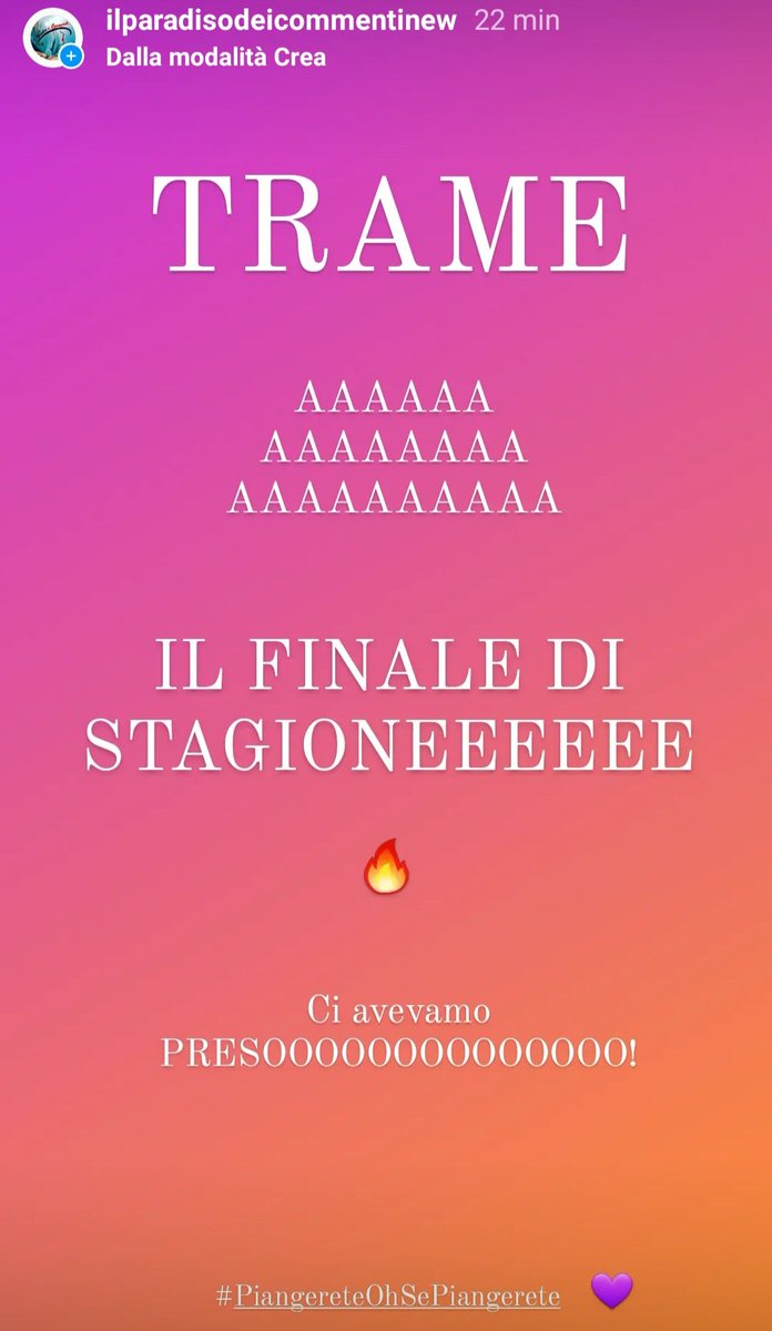 paradisocomment's tweet photo. #IlParadisoDelleSignore 
#FinaleDiStagione 
#GRANFINALEDISTAGIONE
#GRANDISSIMO
#PiangereteOhSePiangerete 

#Anticipazioni #Finale #CiAvevamoPreso!!!
#MammaMia #Dracarys
#ParadisodelleSignore #IlparadisodelleSignoreDaily 
#Daily6
#IlParadisoDeiCommenti https://t.co/fffMbW6kdi