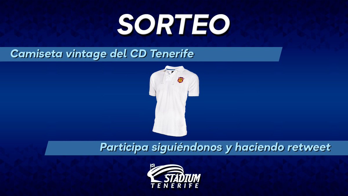 StadiumTF's tweet photo. ⚽️SORTEO |

SÍGUENOS Y HAZ RT A ESTE TWEET

📌Si ya los hecho, vuelve a hacer RT y entrarás una vez más en el sorteo.

👕 La camiseta #vintage del @CDTOficial.

🚨¡ÚLTIMO DÍA PARA PARTICIPAR!

🖥️El sorteo será llevado a cabo mañana jueves. https://t.co/fCt5YkLU4i