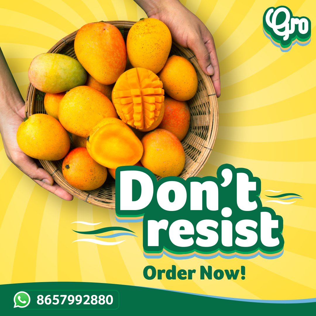 GroHappiness's tweet photo. You know you can’t resist the Alphonso temptation, so why wait? Order Now!
Visit https://t.co/AebYz7dHnb today and place your orders.

#Gro #GroMangoes #Alphonso #Ratnagiri #Devgad #Maharashtra #KingOfFruits #HundredPercentChemicalFree #Fruits #FruitLover #MangoLover https://t.co/CYb3nZPYQ4