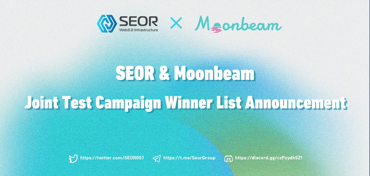 MMICG1's tweet photo. 🎨SEOR &amp; Moonbeam Joint Test Campaign Winner List Announcement @MoonbeamNetwork 
🌈The POAP rewards for Joint Test Campaign will be issued in coming days!!🎈Stay tuned!!!☑️
🧩More details: https://t.co/Qrx6e5SDjx https://t.co/DYRK3h02Dm https://t.co/VwCMyBwpwC