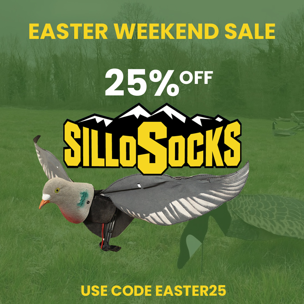 25% off Sillosocks products this Easter weekend only❗❗

Use the code SILLOSOCKS25 at the checkout 🎉

Shop now 🛒 ukshootwarehouse.com

#eastersale #ukshoot #sillosocks #sillosocksdecoys #shootingdecoys #pigeonlegends #qualityinyourfield
