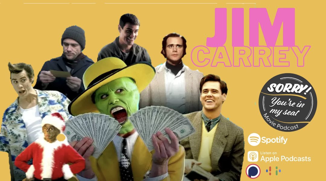 This week's #Podcast is dedicated to Jim Carrey! 

We look at his best moments and our favourite performances. 

What's your favourite?

Available now wherever you get your podcasts or by using this link: 

linktr.ee/SorryYoureInMy…

#PodcastHQ #Podnation #Podpeople #filmtwitter