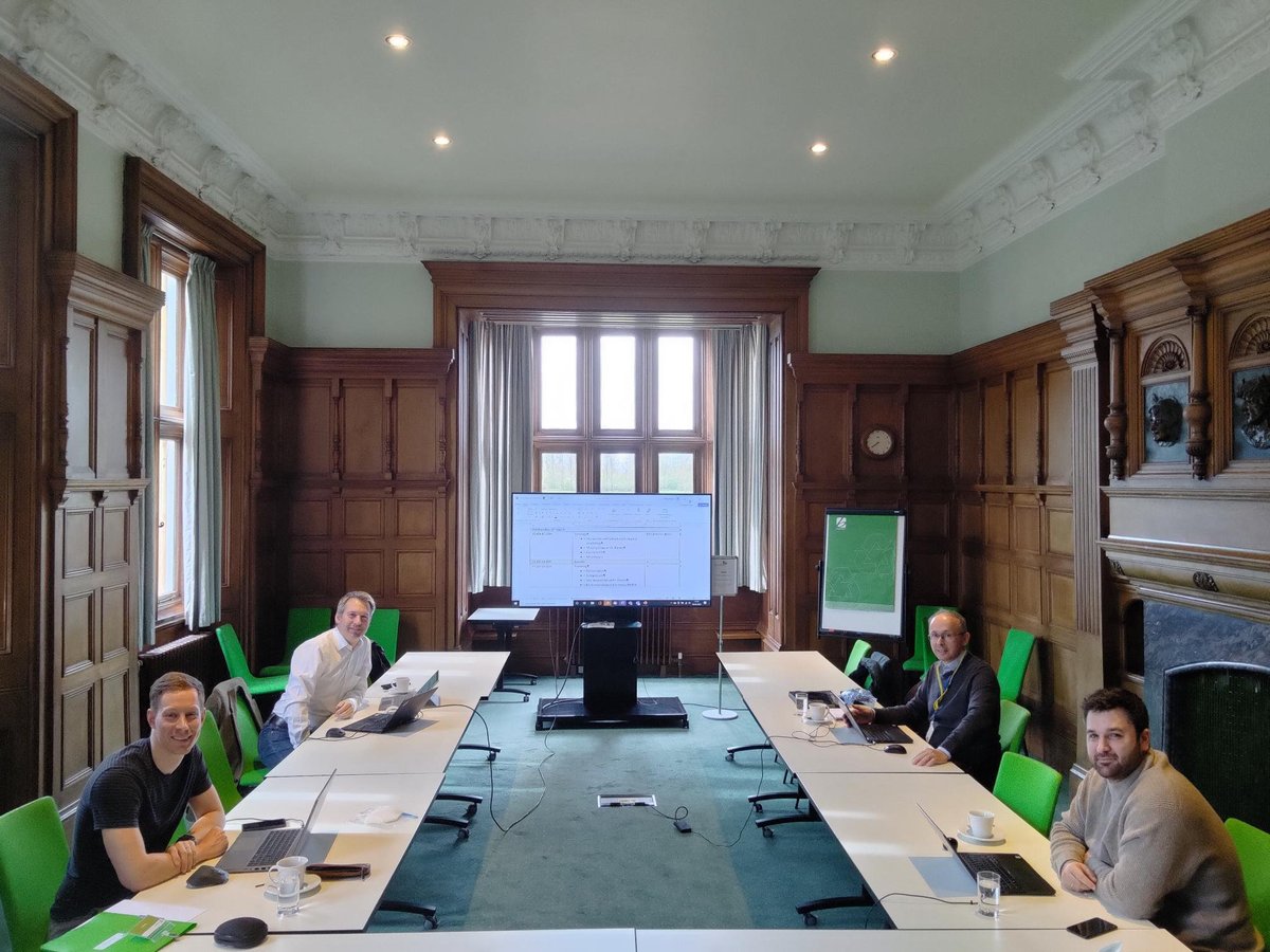 hrwallingford's tweet photo. This week we welcomed Corvus Works to continue modelling the burial and mobilisation of unexploded ordnance and discarded military munitions for @SERDP_ESTCP.

Here are at Daniel Klembt, @DrPeterMenzel, Richard Whitehouse and Nick Tavouktsoglou working at @howberypark. https://t.co/vIgzZbsWA0