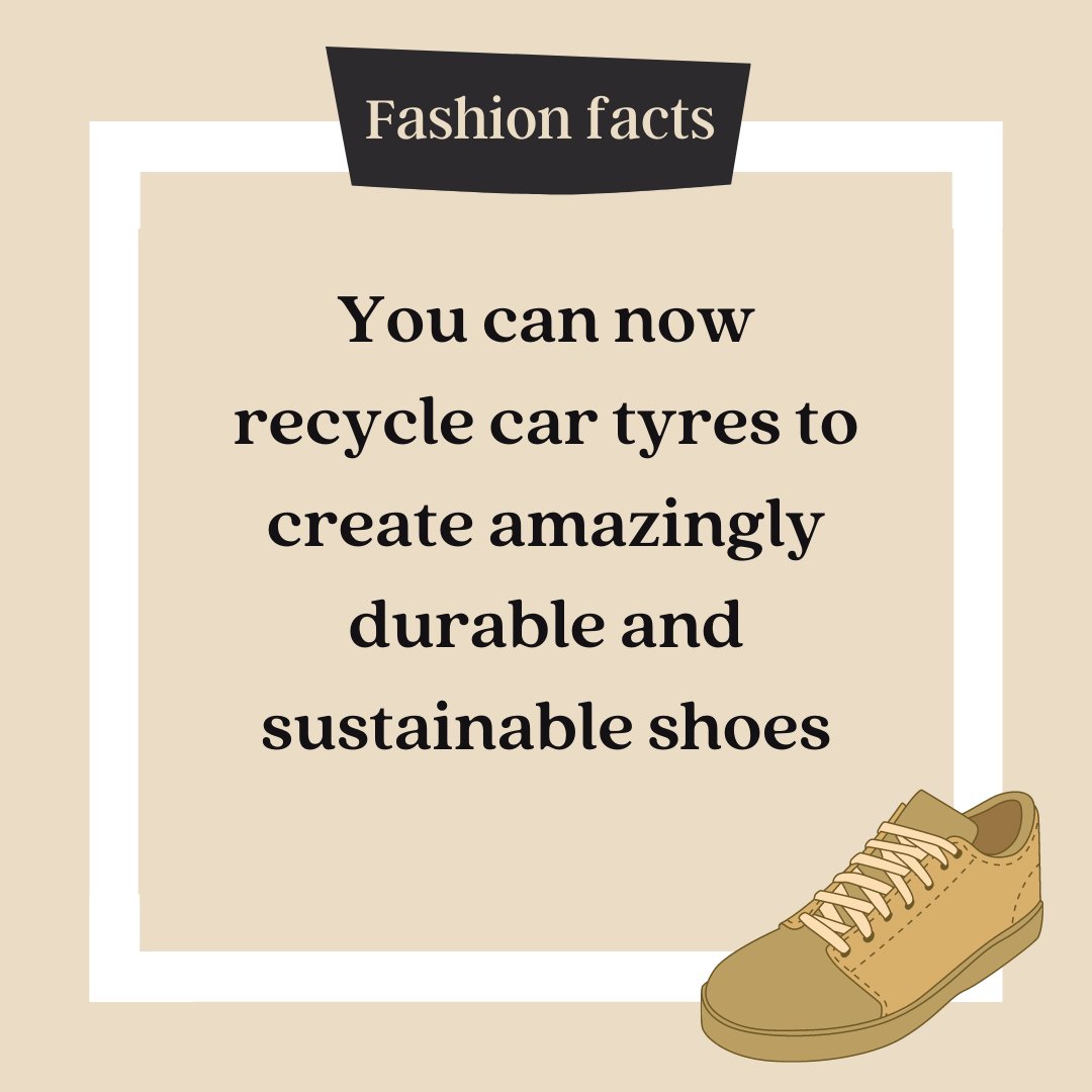 Urbanspacesleg1's tweet photo. Fashion Facts! 👕

Some exciting developments in sustainable fashion! Shoes and accessories are also part of the fashion pollution and excessive manufacturing of fast fashion brands to durability and an added benefit of repurposing a damaged item are a big win! 

#fashionfacts https://t.co/Uy3sNLM7Gp
