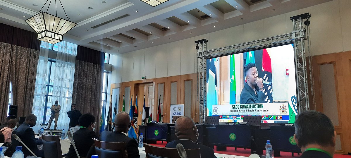 lulumarsecko's tweet photo. @undpmalawi 
 Resident Rep and RCO 
@komatsubarasan1 
 highlights the vulnerability of the SADC region to climate impacts and how it erodes efforts in attaining SDGs. The #IPCCReport rightly raises the alarm for #climateaction nw. 
#SADCGreenConference #SADCGCC2022
@malatamathews https://t.co/uGVLxIVPp8