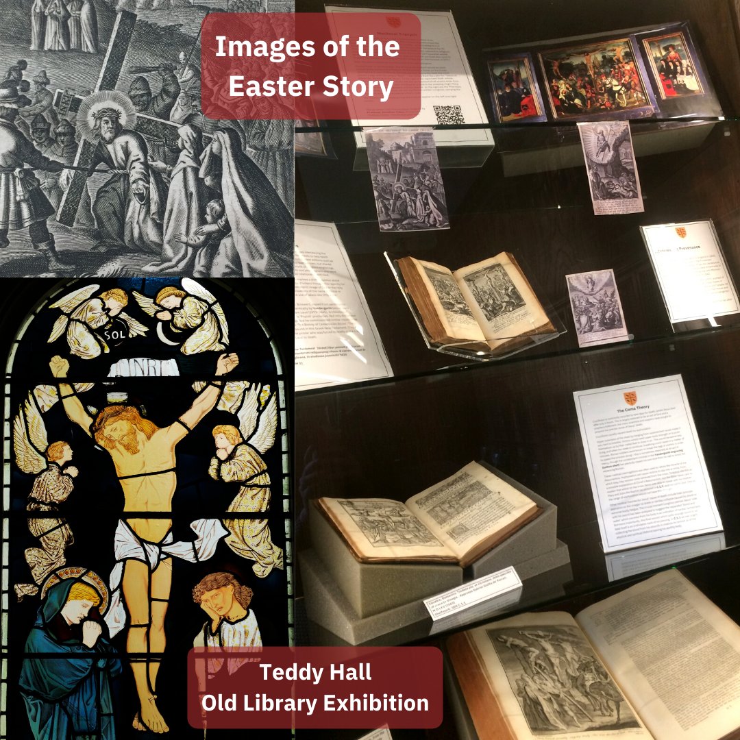 sehlibrary's tweet photo. Our new Old Library Exhibition wishes you a Happy Easter!
Drop us an email: library@seh.ox.ac.uk to see 'Images of the Easter Story' on display throughout the Easter Vacation and into Trinity term.
#StEdmundHall #HappyEaster #RareBooks #LibraryExhibition https://t.co/TXuUc03pNm
