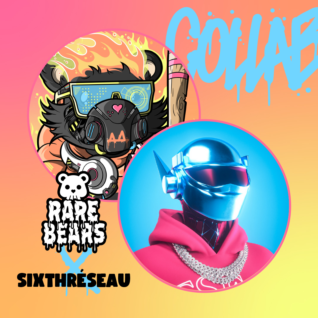 💎Rare Bears x 𝗦𝗶𝘅𝘁𝗵𝐑𝐞́𝐬𝐞𝐚𝐮💎

We are giving away 3 Whitelist spots for 𝗦𝗶𝘅𝘁𝗵𝐑𝐞́𝐬𝐞𝐚𝐮!

To Enter: 
1) Follow <a href="/BearsRare/">Rare Bears vs Mare Bears</a> &amp; <a href="/SixthReseau/">réseau</a> 
2) Join the Rare Bears Discord (link in bio) 
3) Like &amp; RT
4) Tag 3 friends 

Ends in 24H! 💎