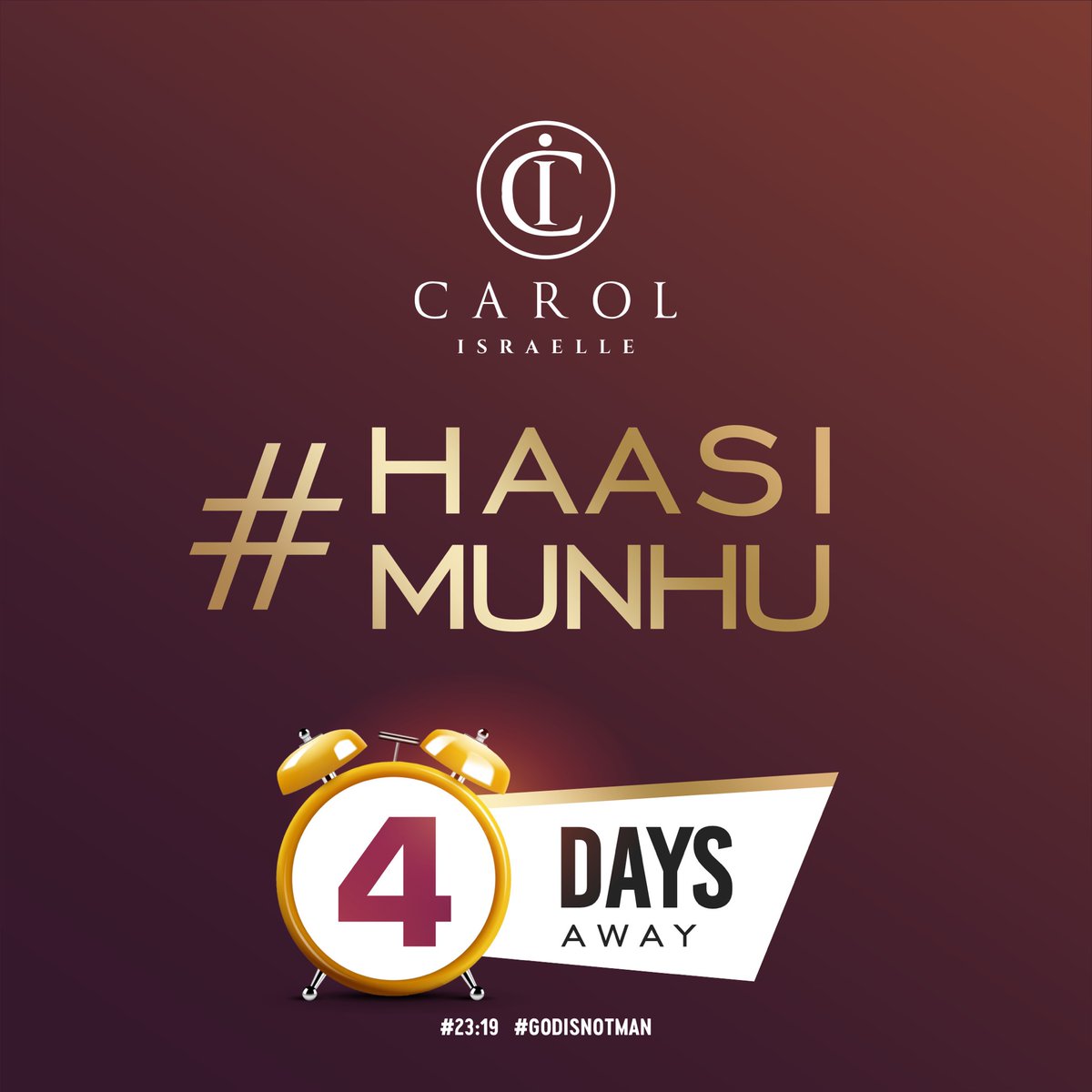 carolisraelle's tweet photo. 🔥🔥🔥THE COUNTDOWN HAS BEGUN‼️‼️‼️

#haasimunhu
#messageofhope
#17April2022
#Godisnotman https://t.co/AOsGOv6CCp