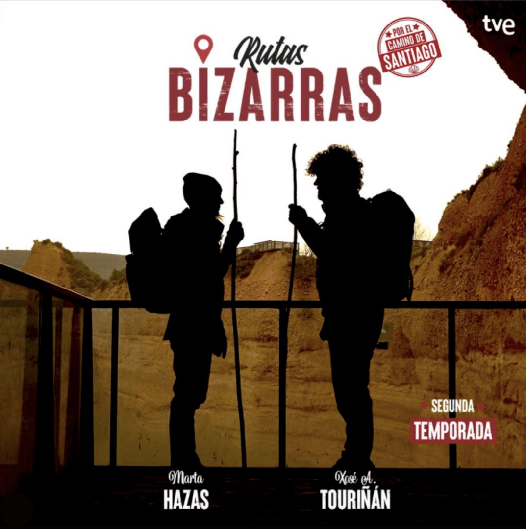 ALC_actores's tweet photo. La nueva temporada de #RutasBizarras dirigida por @aisladomarques se estrena el próximo martes 19 de abril a las 22:00 en @la2_tve con @Martahazas y @xatouri ¡esta vez recorrerán El Camino De Santiago!
#DavidMarques #MartaHazas #XoseATouriñan #CaminoDeSantiago #La2 #TVE https://t.co/xslbFTezHY