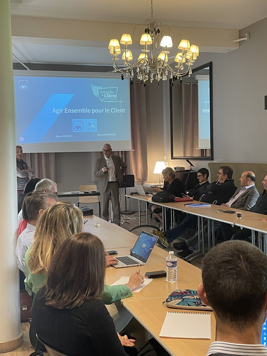 Une belle journée à Dole dans un cadre magnifique pour échanger sur l’expérience client chez <a href="/AXA/">AXA</a> . Devenir les leaders de la relation client pour nos agents généraux de la Côte d’Or et du Jura ✅ 

<a href="/AXA/">AXA</a> <a href="/AlainKneuss/">KNEUSS Alain</a> <a href="/ArthurMoronval/">Arthur Moronval</a> <a href="/Alain_Guyon/">A. Guyon</a> @ThierryGMT <a href="/guiborie/">Guillaume Borie</a> <a href="/RegisHouel/">Régis Houel</a>