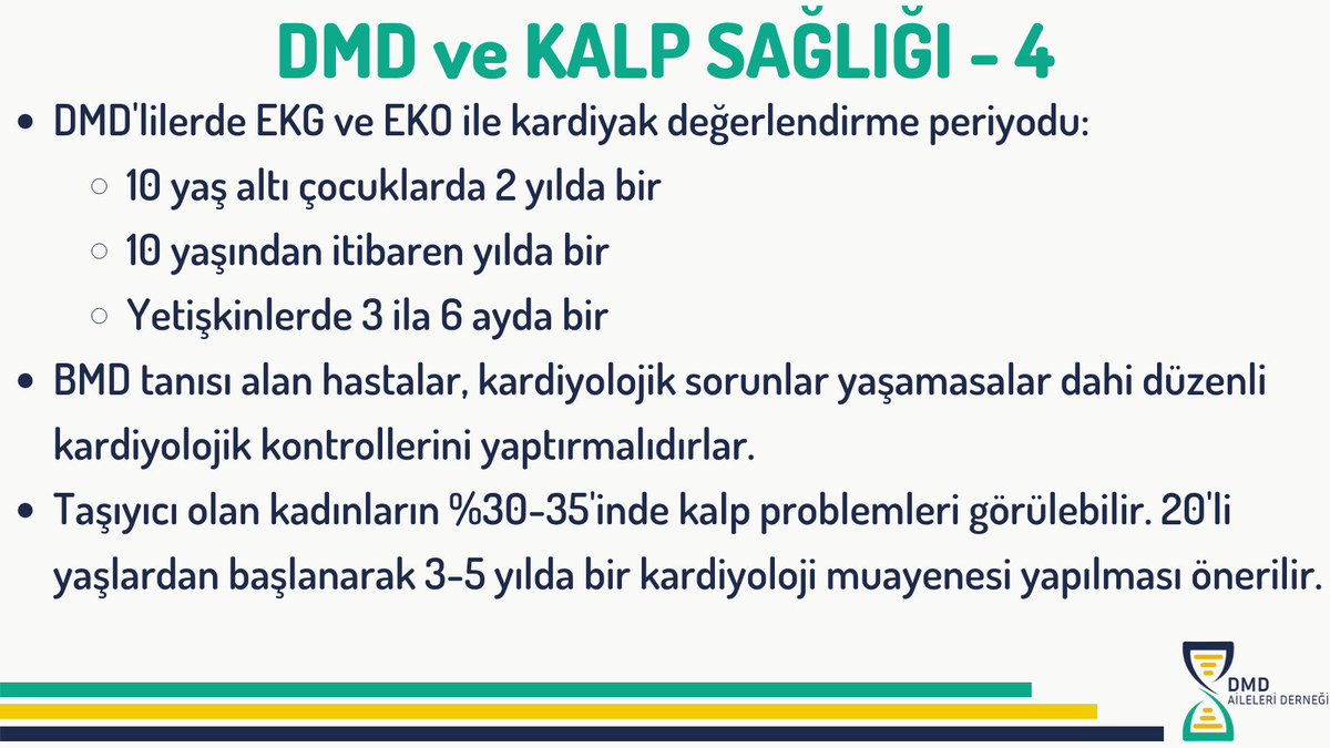 Dmd_aileleri's tweet photo. Distrofin eksikliği, kalp kaslarını da etkiler ve DMD hastalarında ilerleyen yaşlarda kalp yetmezliği (kardiyomiyopati) gelişmesine sebep olabilir. Erken yaşta düzenli kontrollere başlamak önemlidir.

Daha fazla bilgi için https://t.co/1tFdXFH7Nh adresini ziyaret edebilirsiniz. https://t.co/lcAqvkemMd