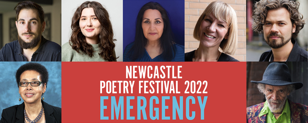BloodaxeBooks's tweet photo. April news: https://t.co/7fapLggR7w #TheHeavyBearWhoGoeswithMe 
(#BrendanKennelly &amp; #NeilAstley) and #JohnAgard's #BorderZone published; Bloodaxe poets at #NewcastlePoetryFestival; Radio with @_dodo, @johndchallis, @JessicaTraynor6 &amp; #LouisdePaor; #GillianAllnut in @MONKartsmag. https://t.co/y2AtzkhG6K