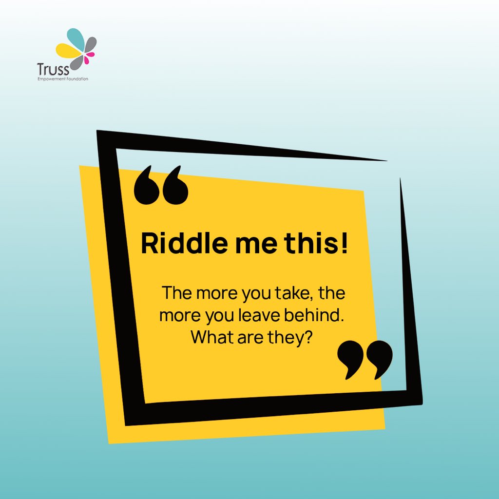trussfdn's tweet photo. Looks easy, but it’s not! 

Think carefully! 

#trussempowermentfoundation #riddlemethis #trusstribe #midweekbreak https://t.co/o4oxwhiObH