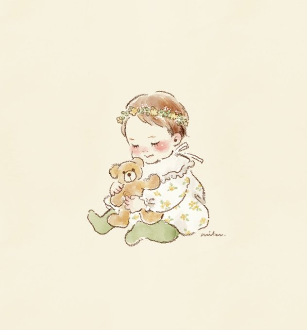 赤ちゃんイラストのtwitterイラスト検索結果