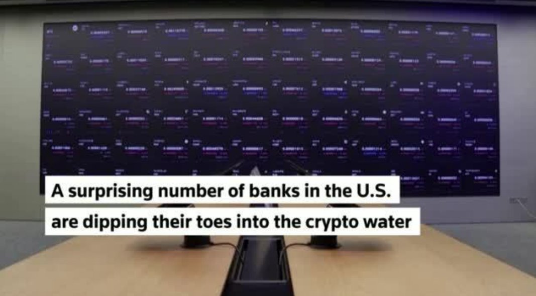 miles_parry's tweet photo. Think crypto is not for Wall Street? Think again! https://t.co/EmN2AwwlEY
#Banking #Banks #Crypto #Thinkcrypto #thinksmart #CryptocurrencyNews https://t.co/OyutojcERs