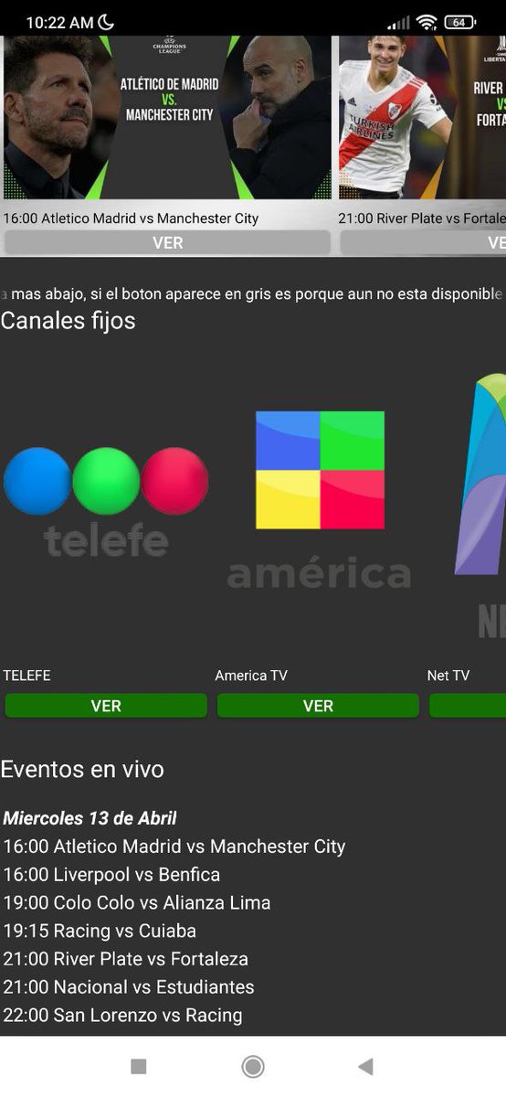 FullplayD's tweet image. AGENDA DEPORTIVA 13/04/2022