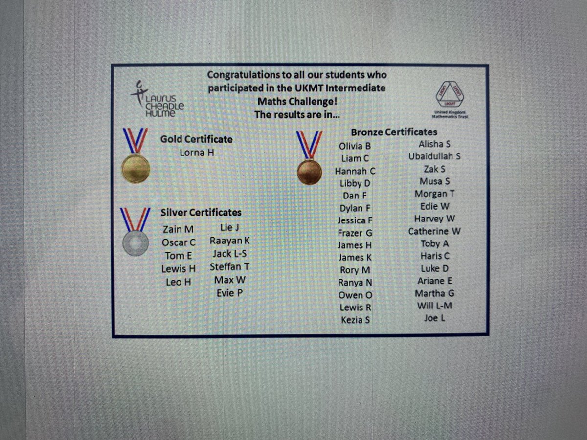 Our Y7, Y8 &amp; Y9 students also took part in our annual Pi Day Recital Competition with some unbelievable recall on show….<a href="/LaurusCheadleHu/">Laurus Cheadle Hulme</a>