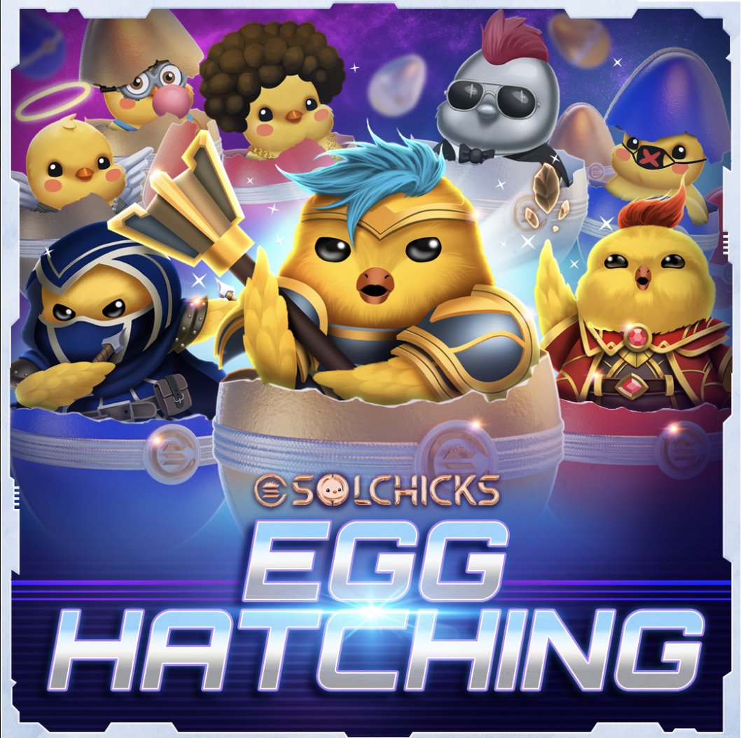 🎁Mystery Egg NFT Giveaway🥚

Win a Mystery Egg NFT that can be traded on NFT marketplaces! Alternatively, you can hatch it and discover what's inside...

Rules Of Entry

1️⃣Follow <a href="/SolChicksNFT/">SolChicks</a>
2️⃣ Join Discord, 🔗 in <a href="/SolChicksNFT/">SolChicks</a> Bio
3️⃣Like, RT &amp; tag friends