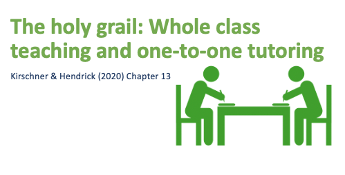 For discussion in our Book Study on 4/25 - let's talk about Chapter 13 today! This chapter talks about the benefits of individual tutoring, but stresses we can't provide that tutoring to everyone. So, what strategies from individual tutoring do you use in teaching math to groups?