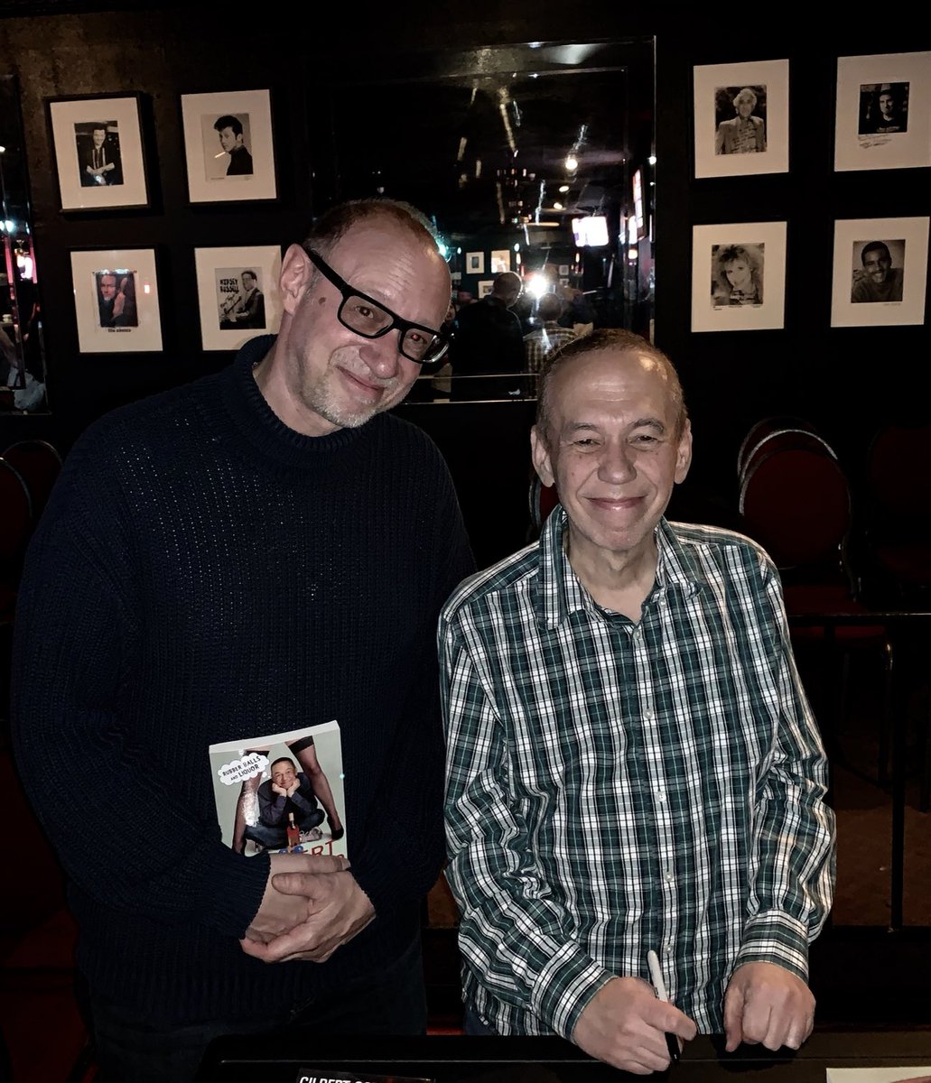 NealRosendorf's tweet photo. Alas, a comedy god has died. I briefly met Gilbert Gottfried when he came to El Paso. I’m proud that I got an amused smile to play across face when he asked me if I wanted to buy a copy of his comic memoir or his stand-up DVD, to which I replied, “I’m Jewish—I’ll take the book.” https://t.co/0iq8TQo0o6