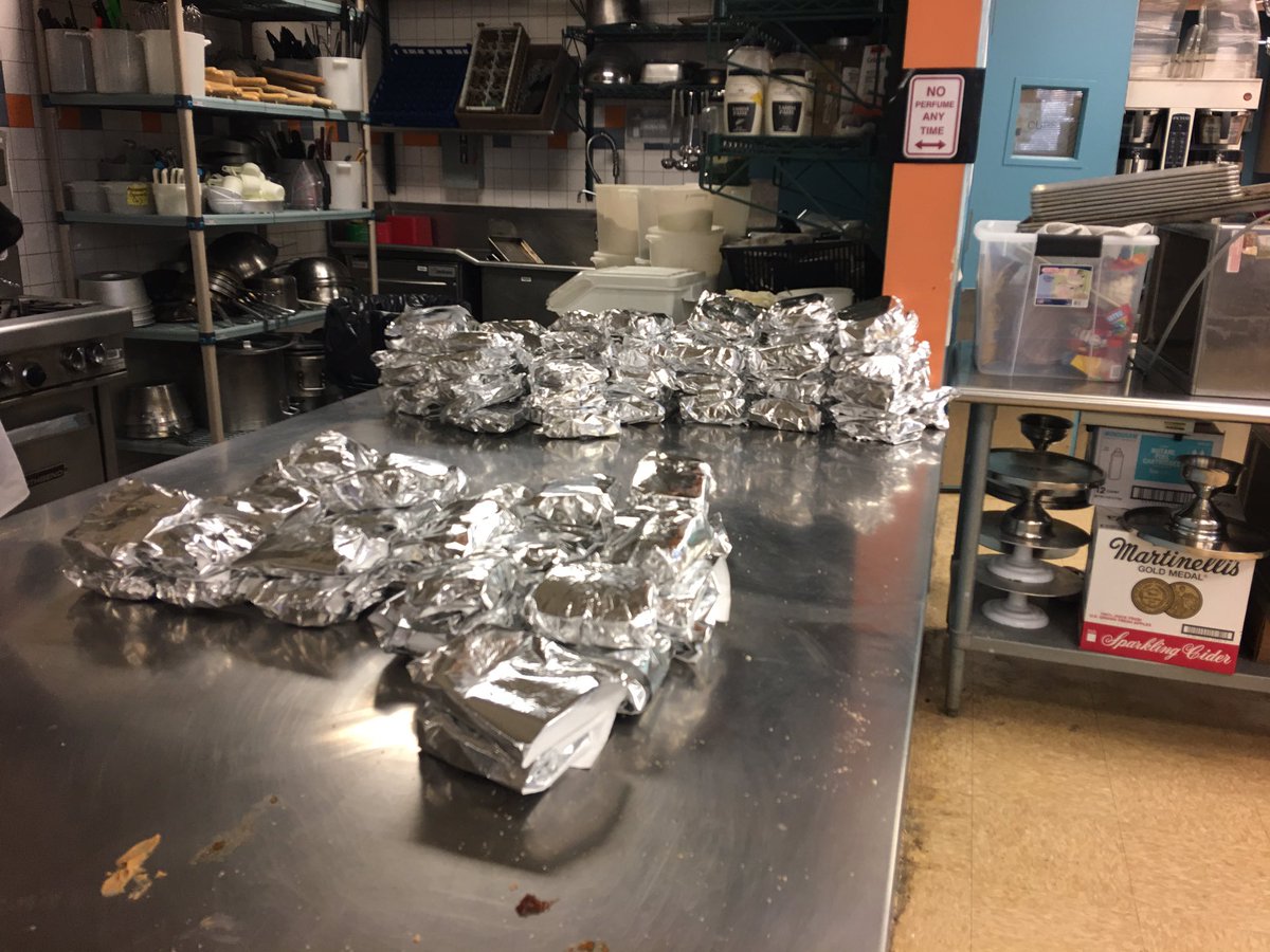 HobokenHighNHS's tweet photo. NHS members and other Redwings made sandwiches and delivered them to the @hobokenshelter. Thanks Chef Nelson and culinary students for making the bread and supplying the ingredients! https://t.co/ZGqM06Y8Lw