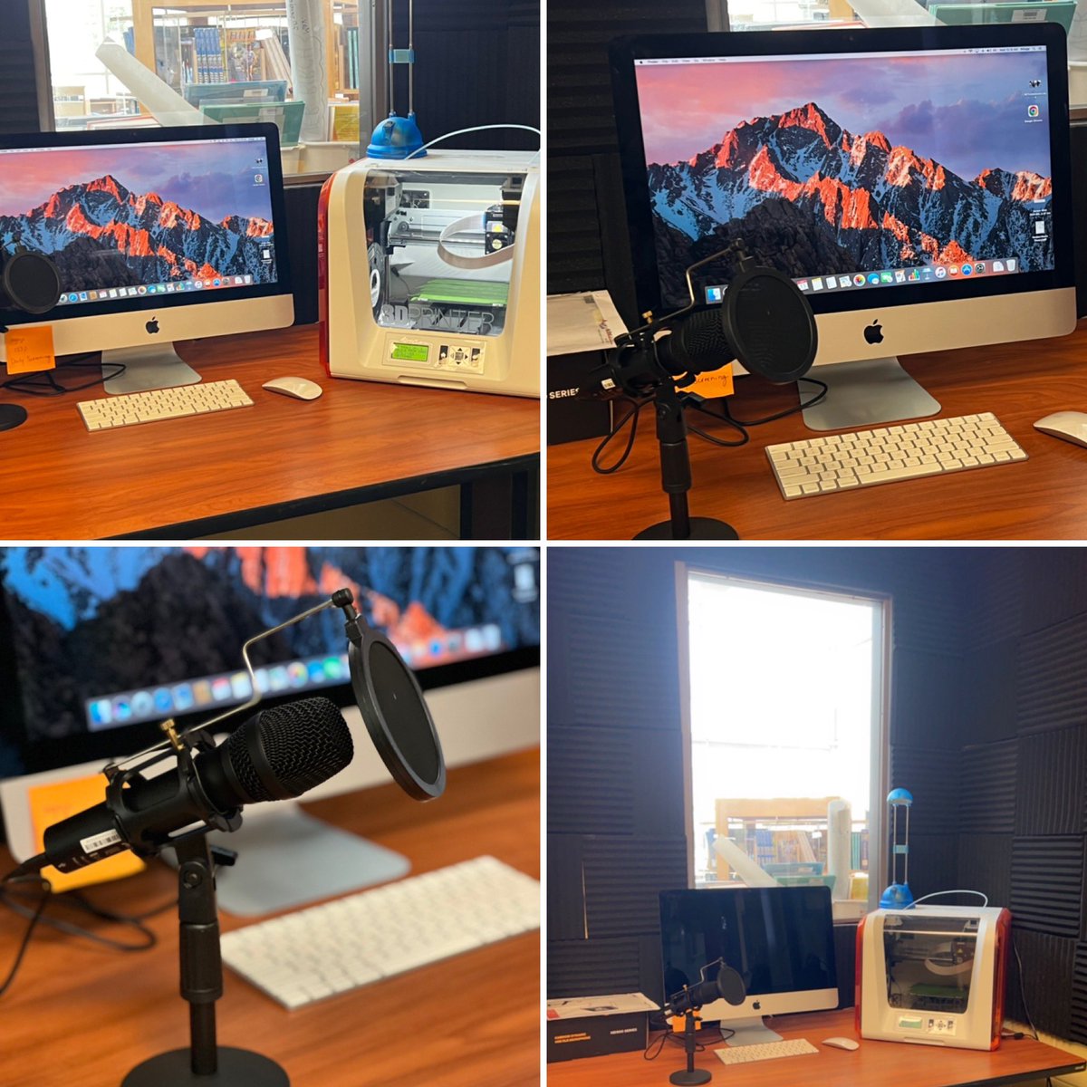 AmyBeechamOCT's tweet photo. The Podcast Corner @SirWilliamGage is ready! Gator Talk e2 coming soon 🎤 #peel21st @PeelSchools https://t.co/DBGQJeKHxv