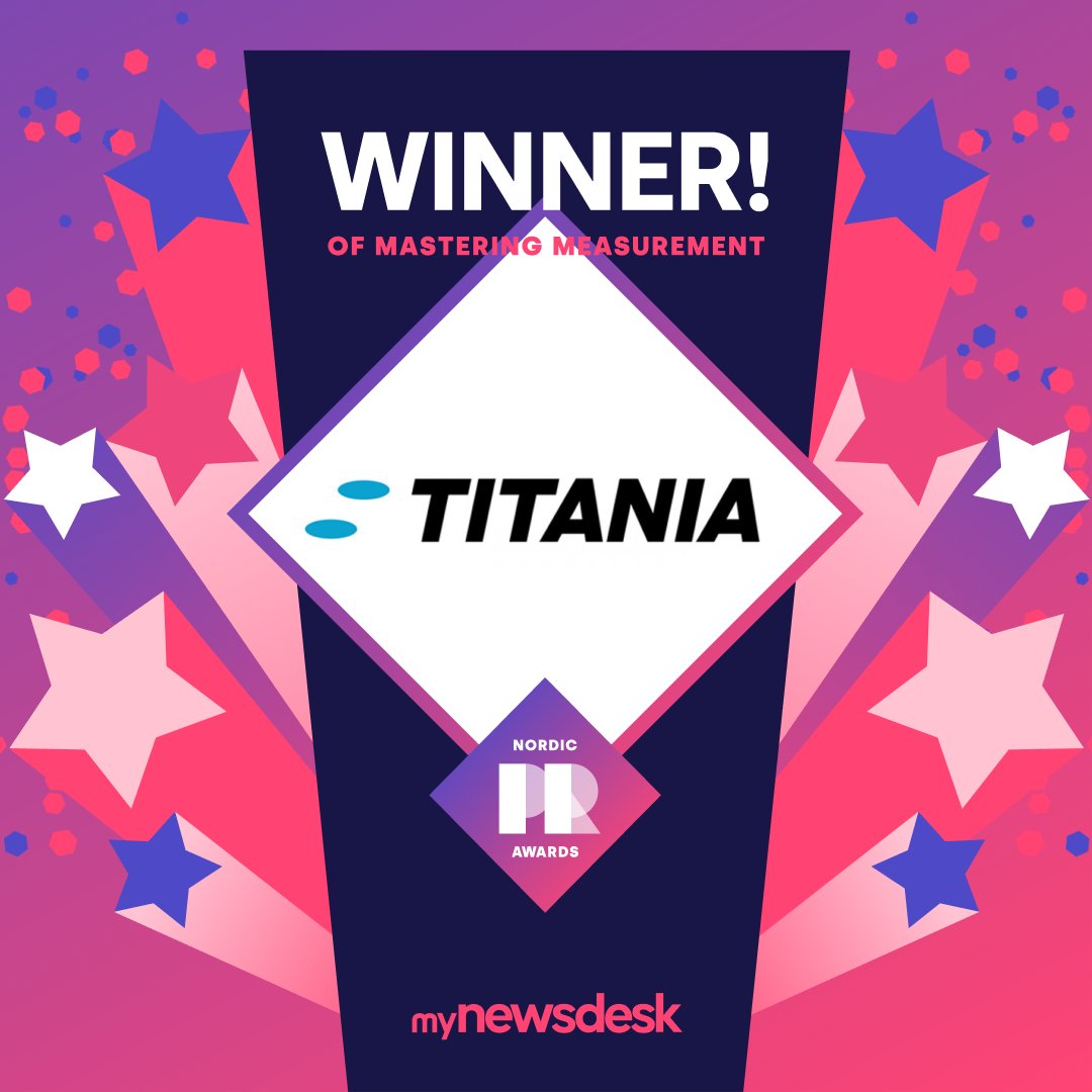 “The numbers tell a clear story here.”

Mastering measurements is a big challenge within PR and communication, but this year's winner has definitely shown how you can compete with the big guys, using your resources in the right way. Congrats @TitaniaAb! 

library.mynewsdesk.com/nordic-pr-awar…