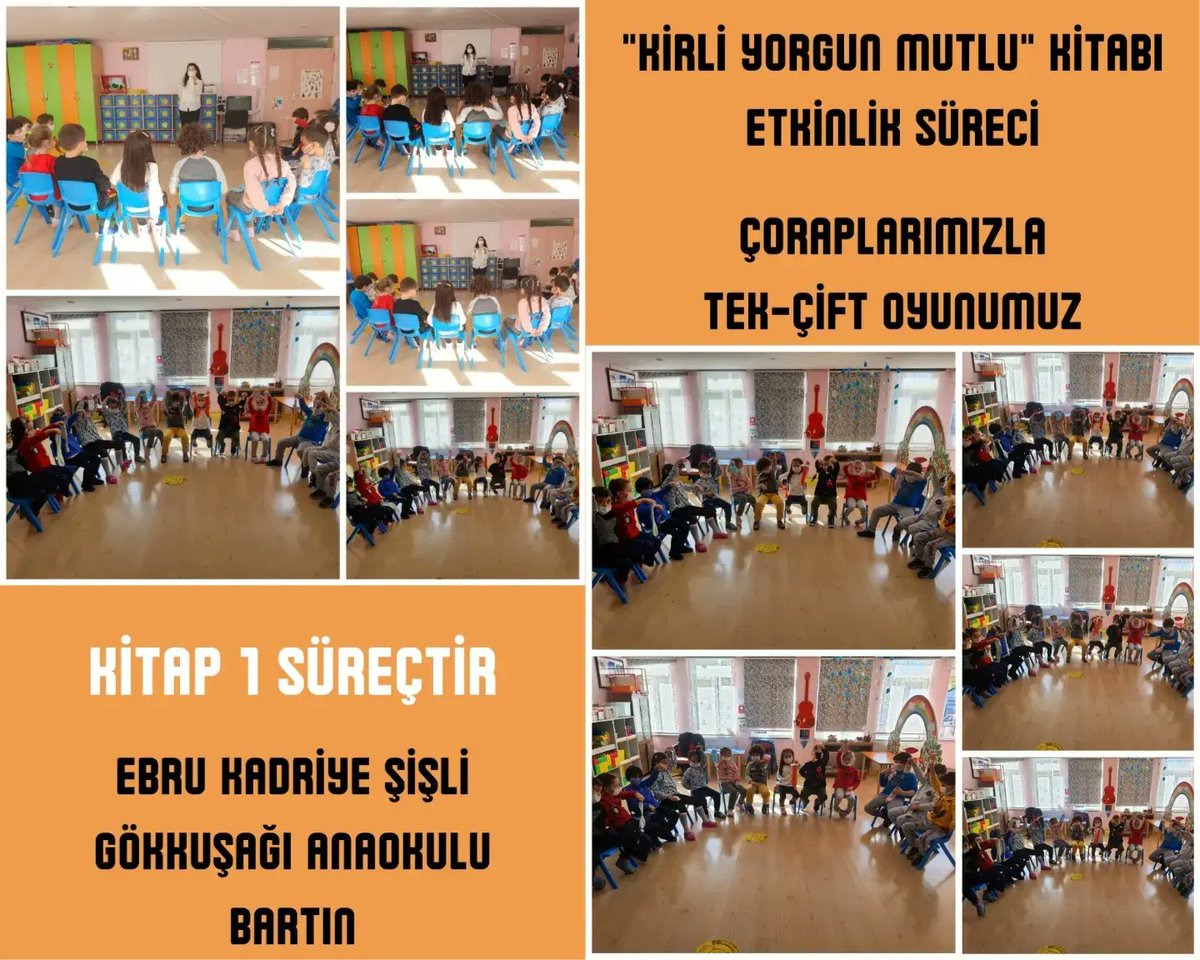 EbruSisli67's tweet photo. "KİTAP 1 SÜREÇTİR" eTwinning Projemizde "KİRLİ YORGUN MUTLU" Kitabını Okuduk ve Kitap Üzerine Çeşitli Etkinlik Süreçleri Gerçekleştirdik 🤩 @BartMem @anaokulu_n @eTwinning_74 @tretwinning @eTwinningDestek @kitap1surectir https://t.co/4CtlQx7yez