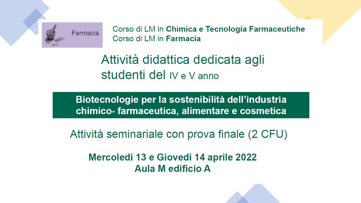 gardossigroup's tweet photo. First day of the seminar organized by Prof. Lucia Gardossi at @UniTrieste about #Circularbioeconomy and #biorefineries #foodsustanability  #drugdesign and #Biobased #polymers. Thanks to the speakers Prof. Zezza, Dr. Storici and Dr. Pellis  for their excellent lectures https://t.co/kGGbpU5Hs5