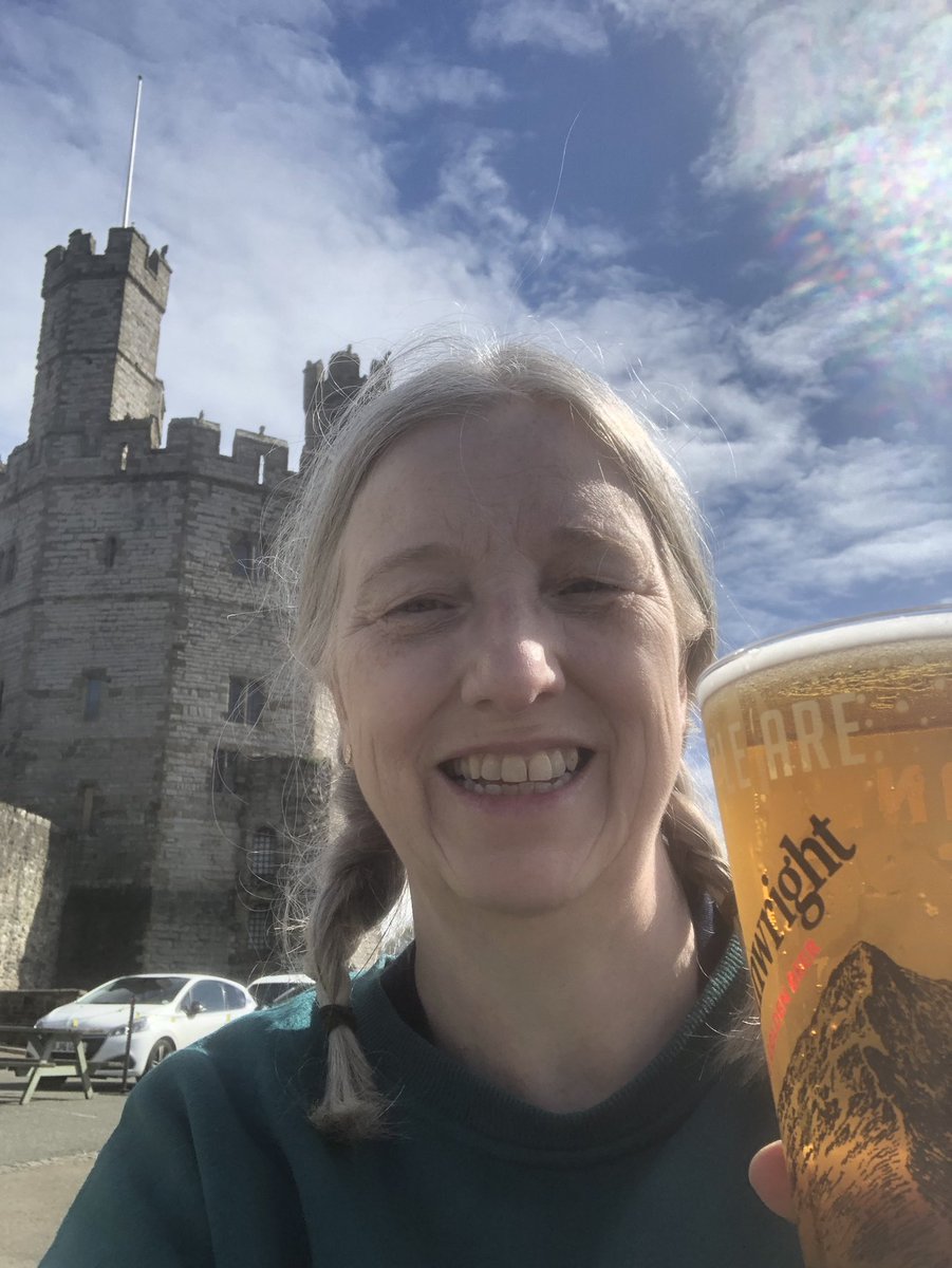EETCEO's tweet photo. Why not when youโve climbed every turret in the castle. Loving having quality time with the family after a busy term #familytime #wellbeing #sneakybeer #caernarfoncastle https://t.co/MMzSMyqQSE