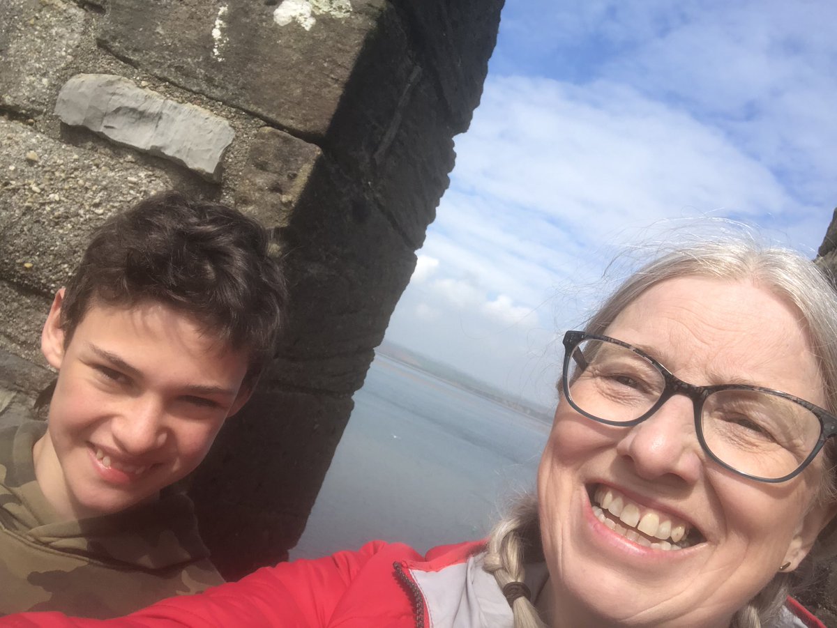 EETCEO's tweet photo. Why not when youโve climbed every turret in the castle. Loving having quality time with the family after a busy term #familytime #wellbeing #sneakybeer #caernarfoncastle https://t.co/MMzSMyqQSE