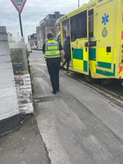 Bournemouth South NPT  have been able to safeguard a vulnerable male who drove from London to Bournemouth with thoughts of harming himself . Thankfully he is now being safeguarded with the appropriate professionals;
the benefits of high visibility patrols. 
#Dorsetpolice #PCSO