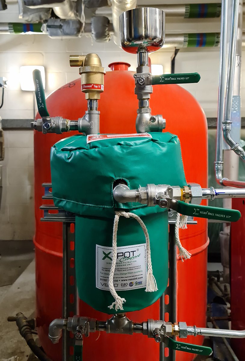 tecomplianceltd's tweet photo. X-Pots recently installed at an MOD site to help prolong and protect the life of closed systems. Read our latest news...https://t.co/ongrWS3ro3 #Xpot #waterhygiene #compliance https://t.co/tRofuTvCev