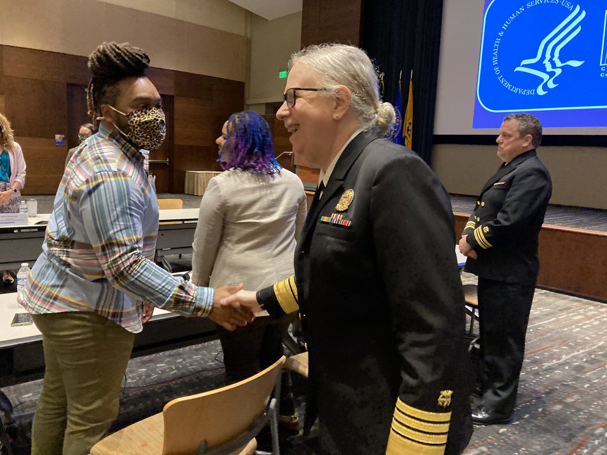 HHS_ASH's tweet photo. A great meeting with the @CDCgov GLOBE employee support group for LGBTQI+ employees. Simple things like using the correct name and pronouns in work settings makes a big difference. Public servants are people too. As I heard, they’re not just looking for visibility during Pride. https://t.co/tpwviqSrgp