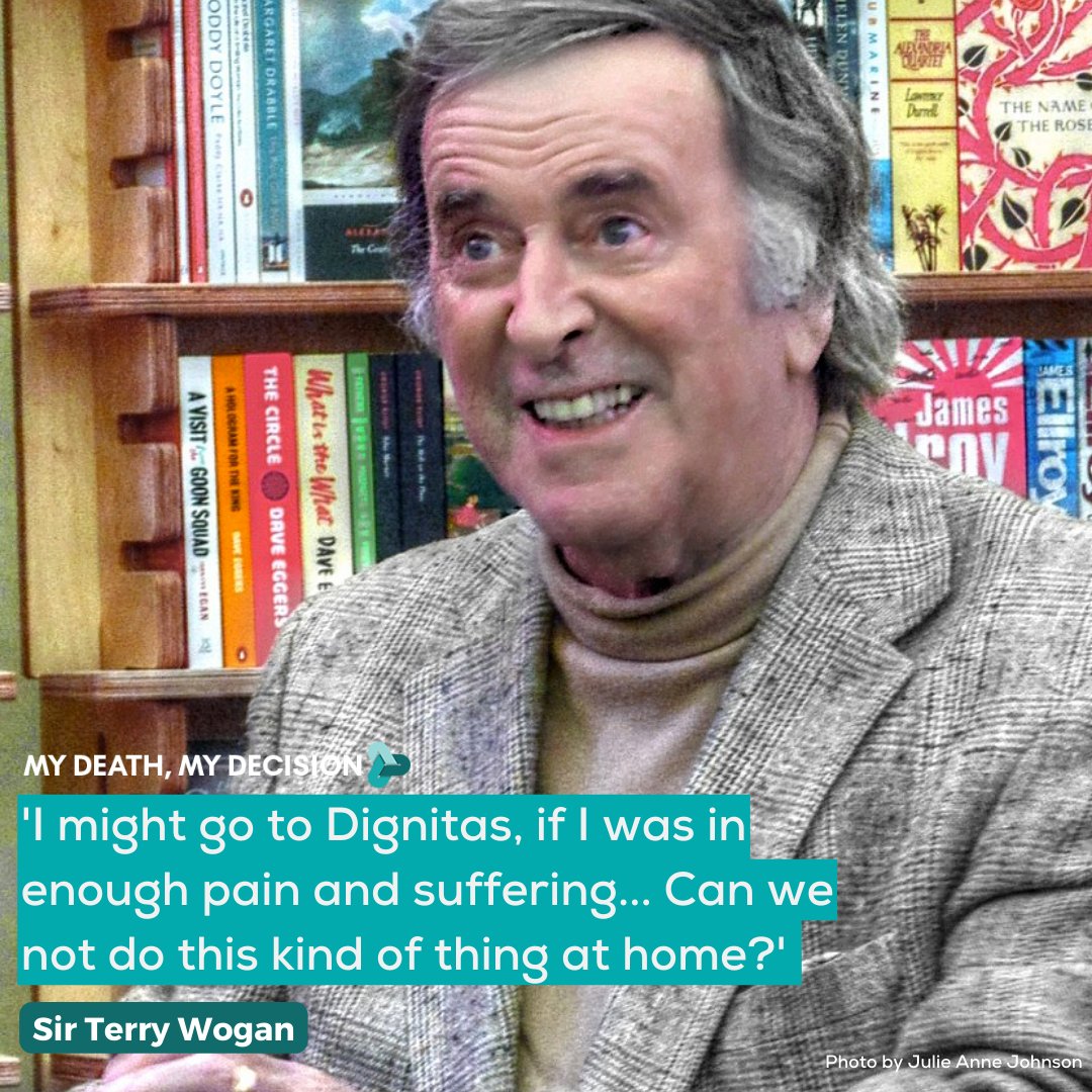 'I might go to Dignitas, if I was in enough pain and suffering... Can we not do this kind of thing at home?' 

Sir Terry Wogan highlights the need for Brits to have the option of an assisted death in their own country. 

#AssistedDying