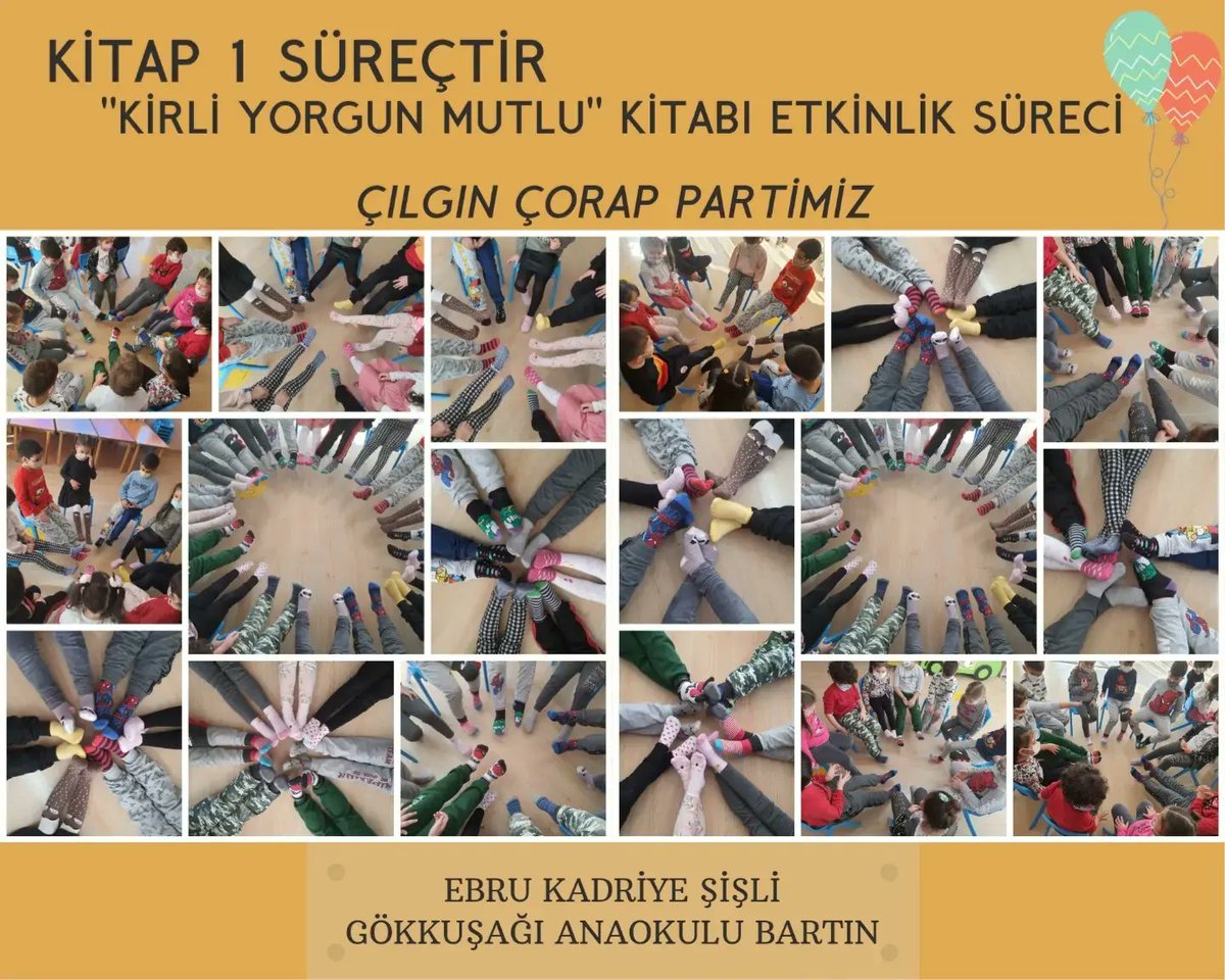 EbruSisli67's tweet photo. "KİTAP 1 SÜREÇTİR" eTwinning Projemizde "KİRLİ YORGUN MUTLU" Kitabı Etkinlik Süreçleri 🤩 @BartMem @anaokulu_n @eTwinning_74 @tretwinning @eTwinningDestek @kitap1surectir https://t.co/ubn6CSp5Pz