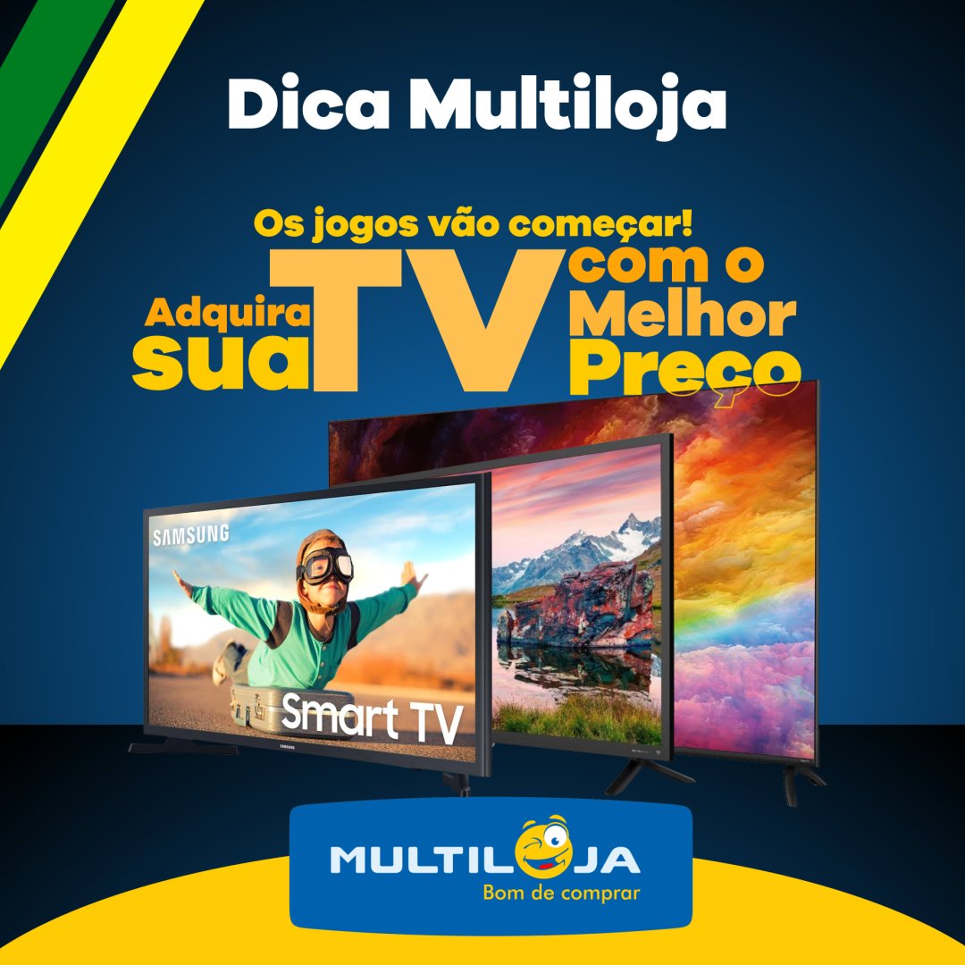 Multiloja's tweet photo. O Brasileirão já começou e que tal garantir uma tv para assistir aos jogos?

Visite nossas lojas ou acesse o site oficial para escolher a sua tv e não perder nenhuma partida!

🔹 Site oficial
https://t.co/wDsBH033an 

🔹 Fale com o gerente
https://t.co/zvWL3CluSD https://t.co/xX7cQfUko2
