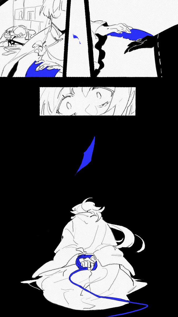 susricecakesoup's tweet photo. aoi no okina coming to kuronushi after finding out he was the one behind everything.

i wasn't manage to put dialogs in- i couldn't think of any words at all lol. https://t.co/F954r6n9uv