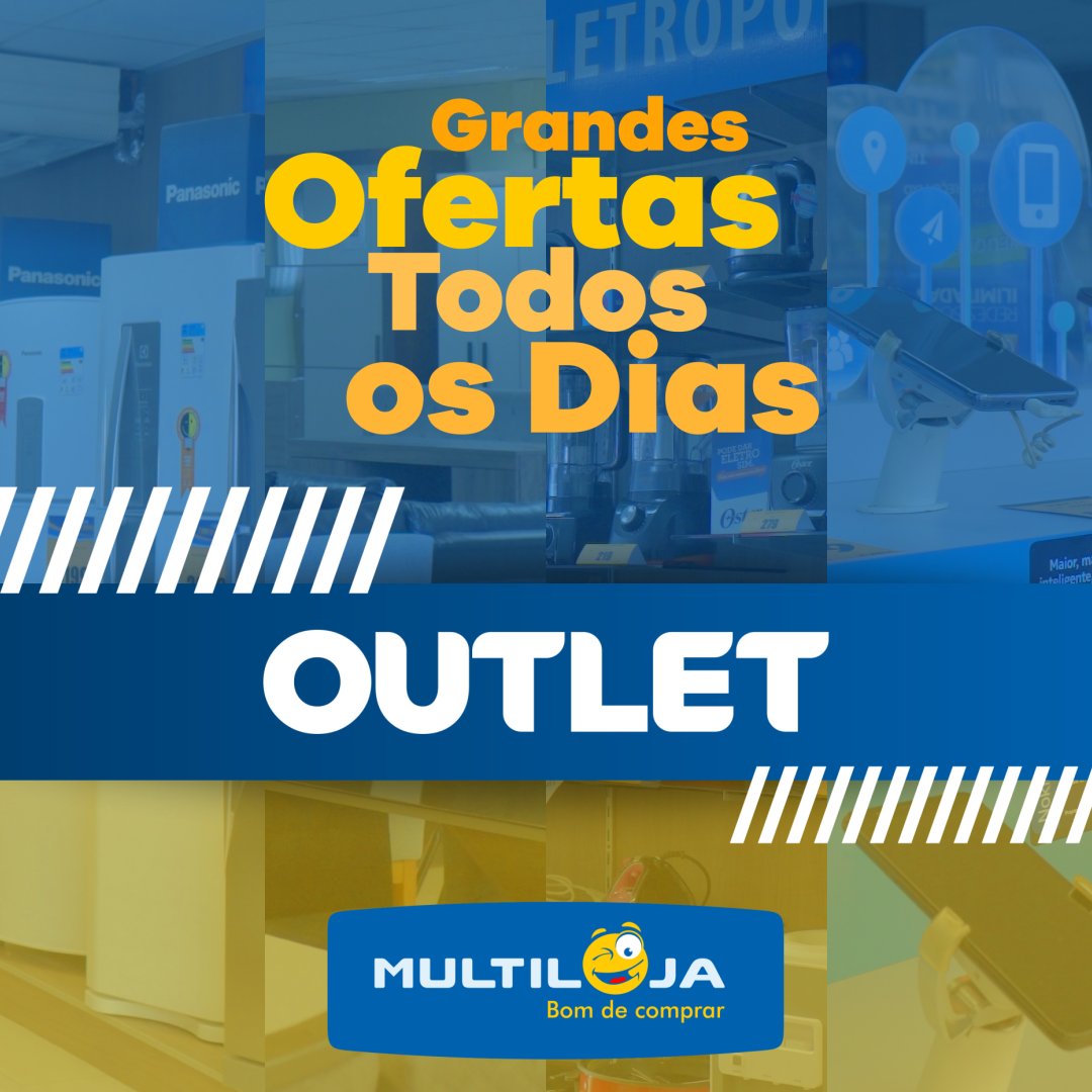 Multiloja's tweet photo. Com a Multiloja você economiza o mês inteiro! Visite a área de outlet do nosso site e encontre produtos incríveis com preços especiais.

Basta acessar: https://t.co/7DJJTZJaV7 

Multioja
Bom de comprar, bom de economizar.

#outlet #economia #economize #ecommerce https://t.co/rN8AoWyogX