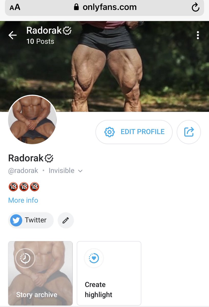 Radorak11's tweet photo. Follow my page. Link on my bio!
#adultsocialmedia #adults #menwithmuscles #gaymen #gaygoals #sexy #sexymen #OnlysFans #onlyfanspromo https://t.co/e4zPtQFsCE