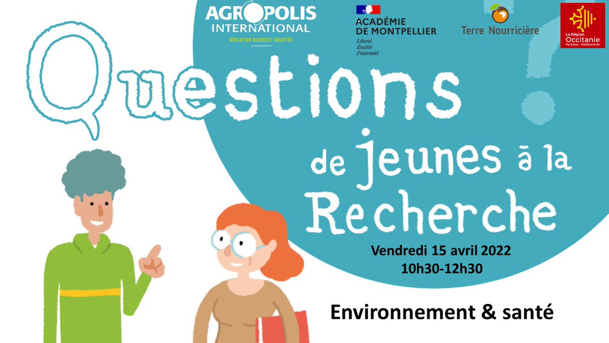 Agropolis International en partenariat avec l' <a href="/acmontpellier/">Académie Montpellier</a> est ravi d'accueillir le 15/04 à 10h30 des collégiens et lycéens pour les Questions de Jeunes à la Recherche. Vous pourrez suivre les échanges ici  vimeo.com/event/1598244/…
<a href="/umontpellier/">Université de Montpellier</a> <a href="/CNRS/">CNRS 🌍</a> <a href="/Inserm/">Inserm</a>