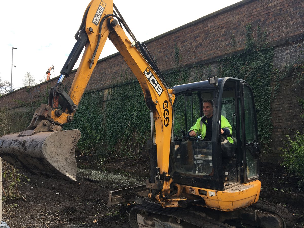So at last the work begins on Wellington Ways - clearing the area for the Secret Garden, tomorrow information boards and signage promoting Wellington as a hub for walking and cycling. <a href="/WestMidRailway/">West Midlands Railway</a> <a href="/TelfordWrekin/">Telford & Wrekin Council</a> <a href="/CommunityRail/">Community Rail Network</a> @wellingtonTC1 <a href="/wellingtonla21/">Wellington LA21</a>