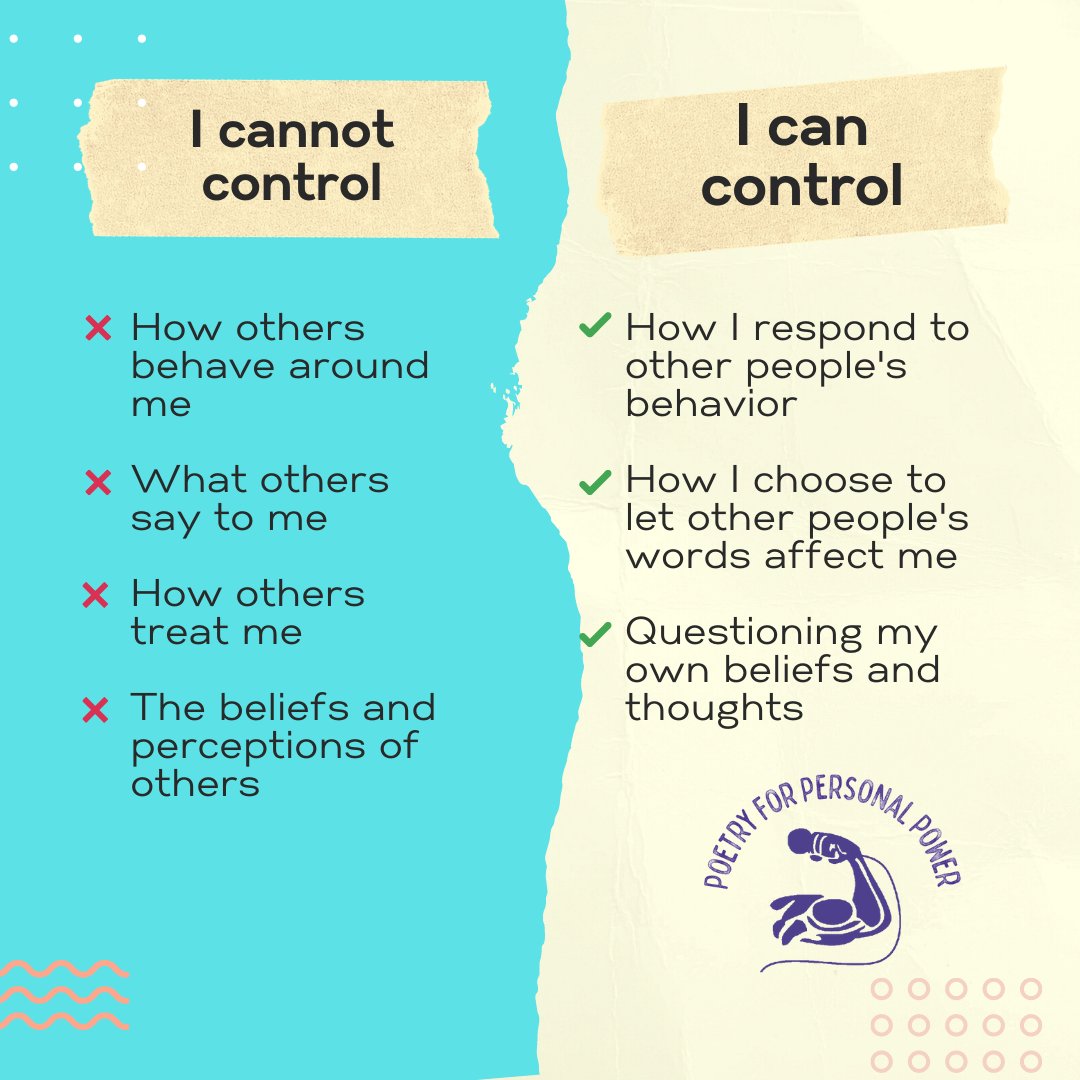 What You Can and Can't Control.⁠
#mentalhealth #power #poetry