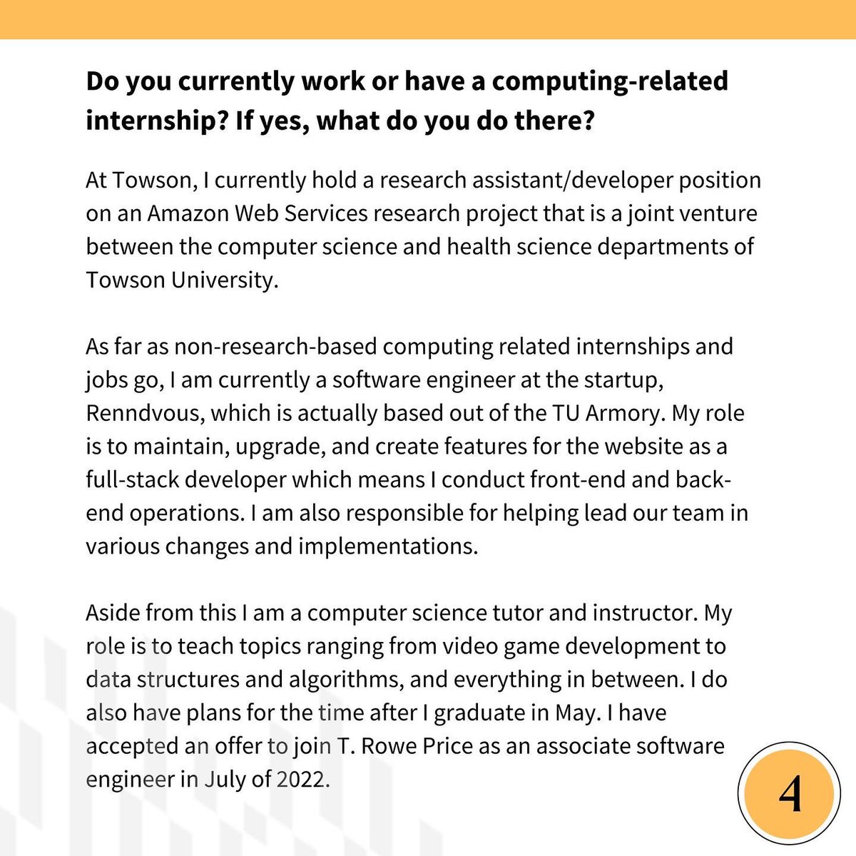 CIS Towson Univ. tweet media