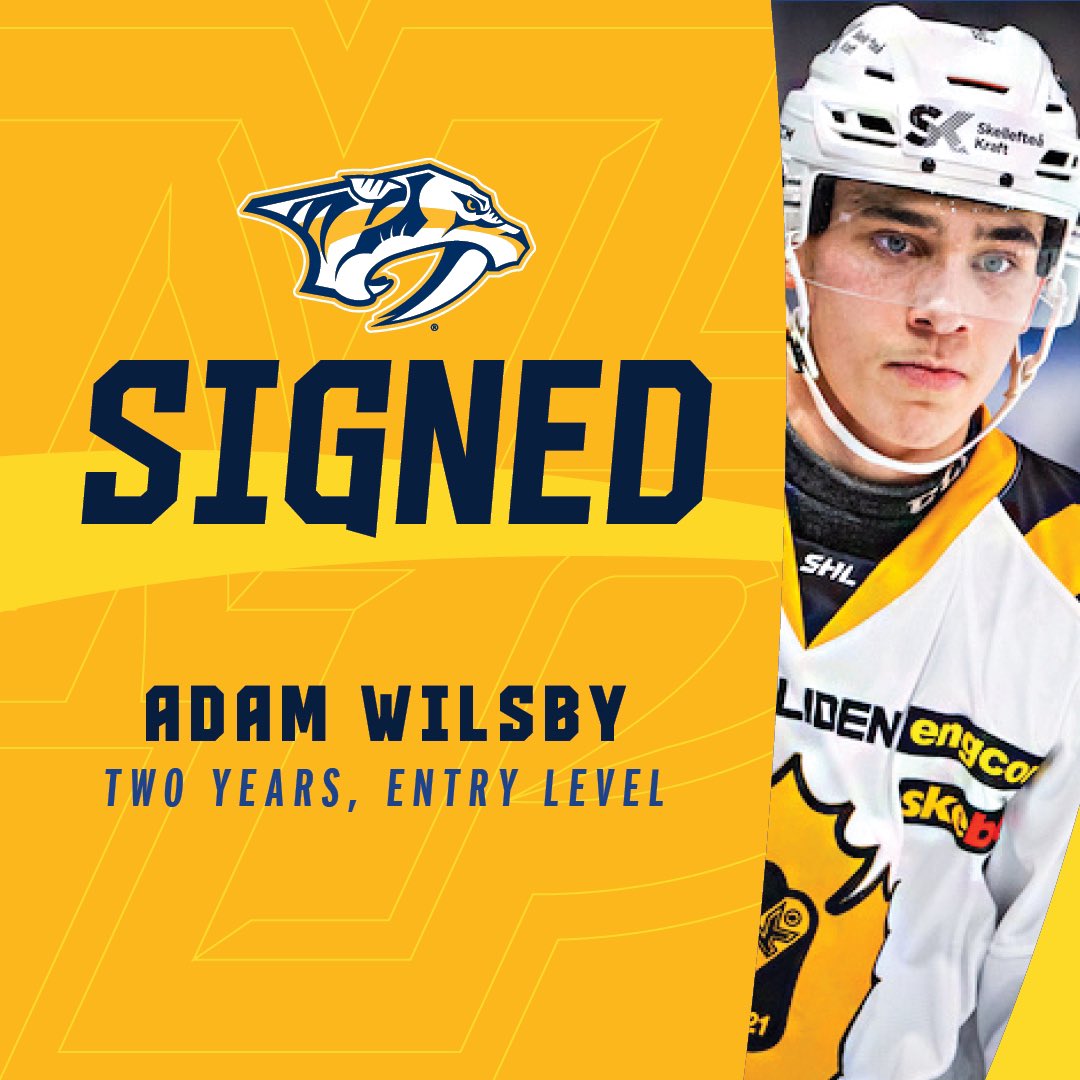 The #Preds have signed defenseman Adam Wilsby to a two-year, entry-level contract that will begin in the 2022-23 season.

🖊 bit.ly/3xqjN2P