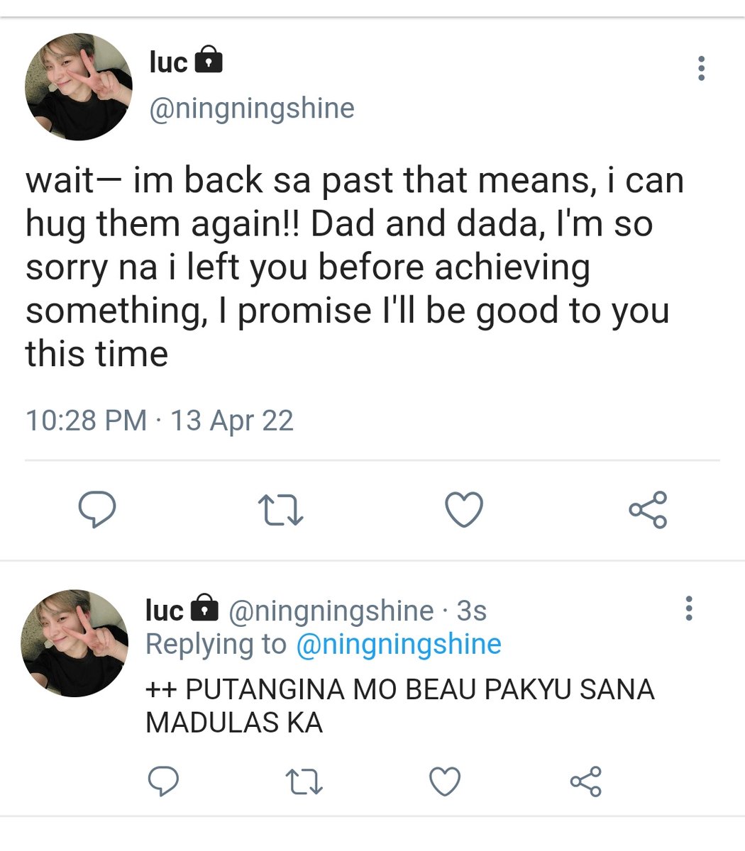 002soleille's tweet photo. promt #sunjayau
wherein the life that luca (sn) wanted was gone. what he didn't expect was that he woke up after he died and found himself in his senior-high self, again. https://t.co/NTXzA9d5hi