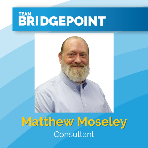 BPCExtendReach's tweet photo. We’re thrilled to welcome Matthew Moseley as a Consultant in our Dallas market! He is an experienced professional with 28 years in Executive and Managerial Finance, as well as served on two Board of Directors and one Advisory Board. Welcome to #TeamBridgepoint, Matthew! https://t.co/ODnHDMVetC